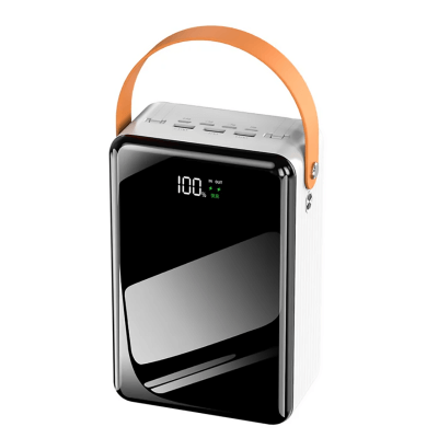 Фото: Внешний аккумулятор Power Bank 80000 mAh black glass (USB, Micro, Lighting, Type C)-1 Внешний аккумулятор Power Bank 80000 mAh black glass (USB, Micro, Lighting, Type C)-1