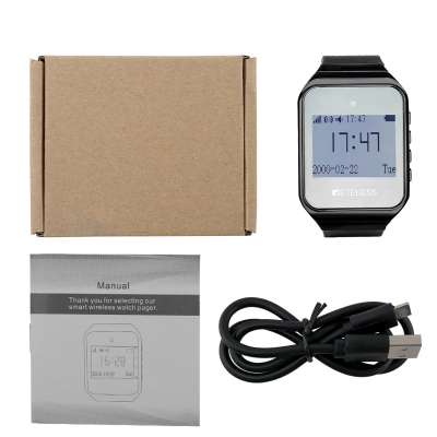 Система вызова персонала для заведений из 2 часов и 10 кнопок RETEKESS T117-6