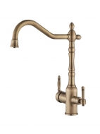 Смеситель для кухни Antiqua с поворотным изливом и каналом для фильтрованной воды